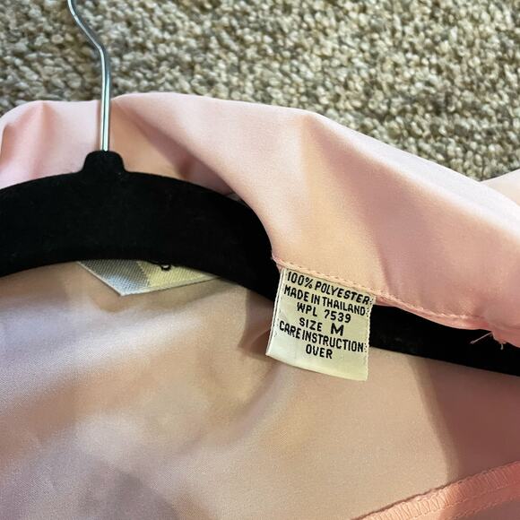 Diane Von Furstenberg VINTAGE Pink Top Shoulder Pads. Button Down Medium - Picture 6 of 7